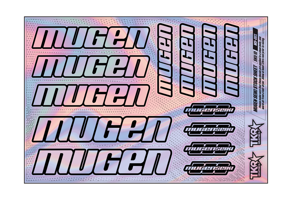 HOLOGRAPHIC MUGEN SEIKI A5 STOCK SHEET