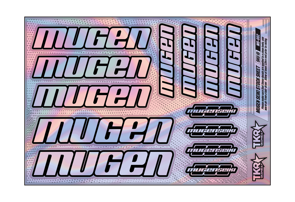 HOLOGRAPHIC MUGEN SEIKI A5 STOCK SHEET