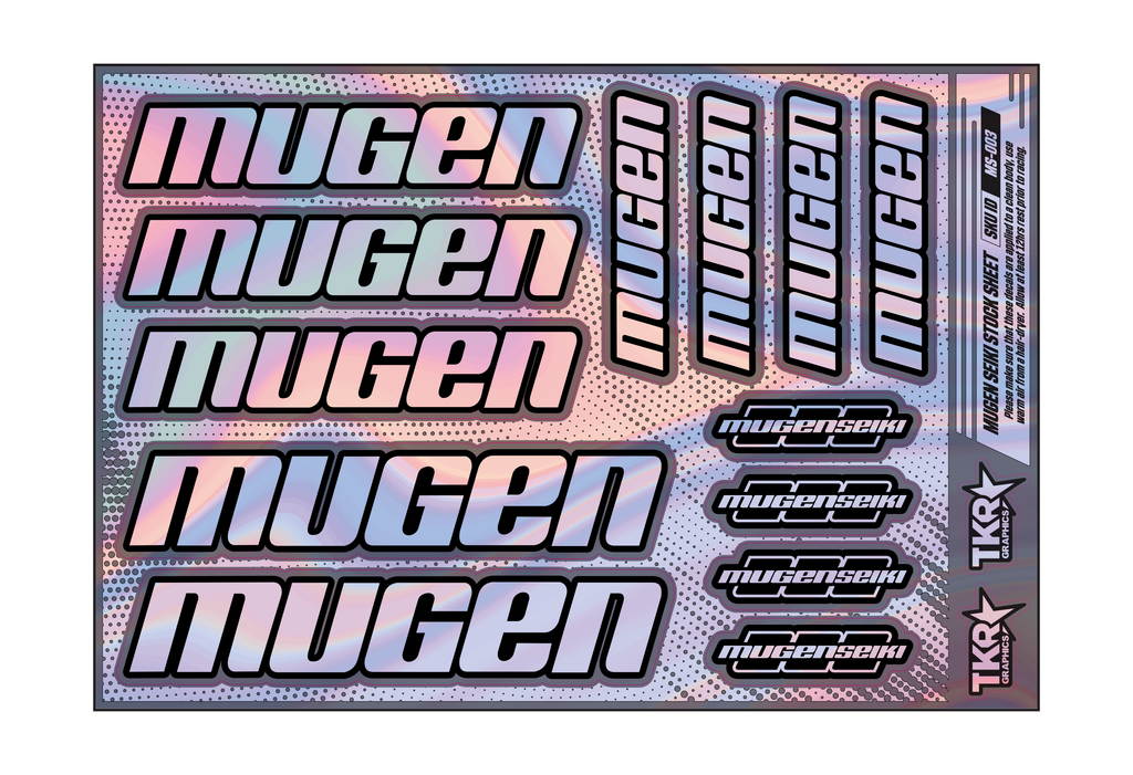 HOLOGRAPHIC MUGEN SEIKI A5 STOCK SHEET