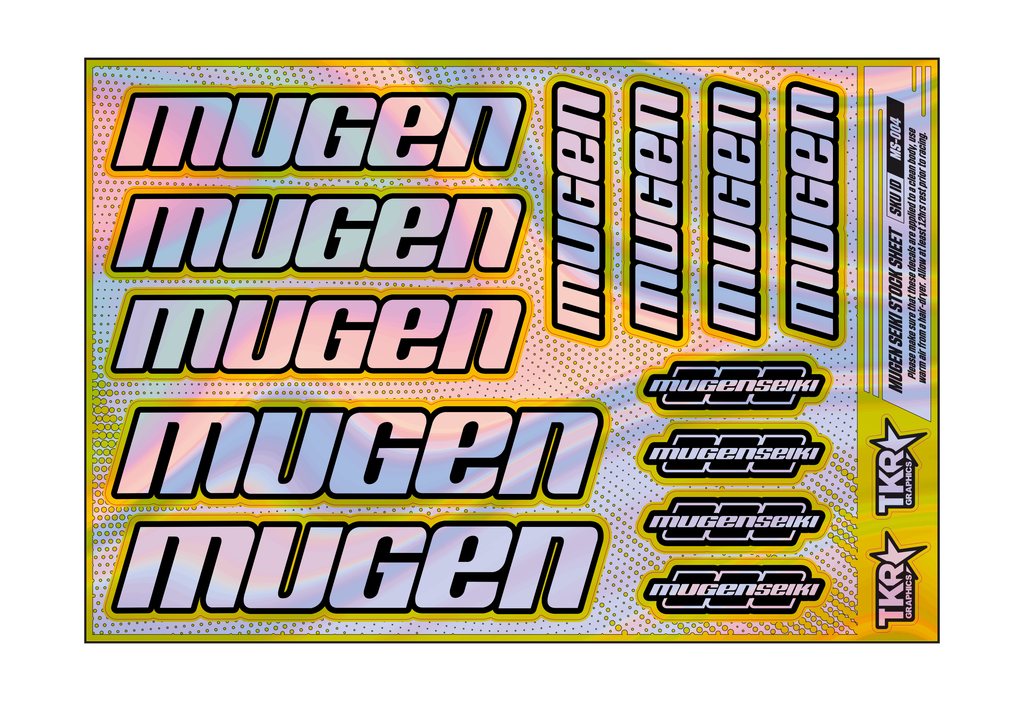 HOLOGRAPHIC MUGEN SEIKI A5 STOCK SHEET