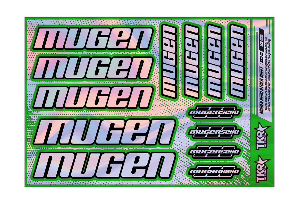 HOLOGRAPHIC MUGEN SEIKI A5 STOCK SHEET