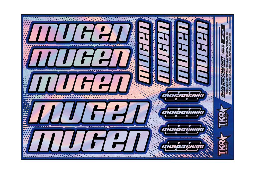 HOLOGRAPHIC MUGEN SEIKI A5 STOCK SHEET