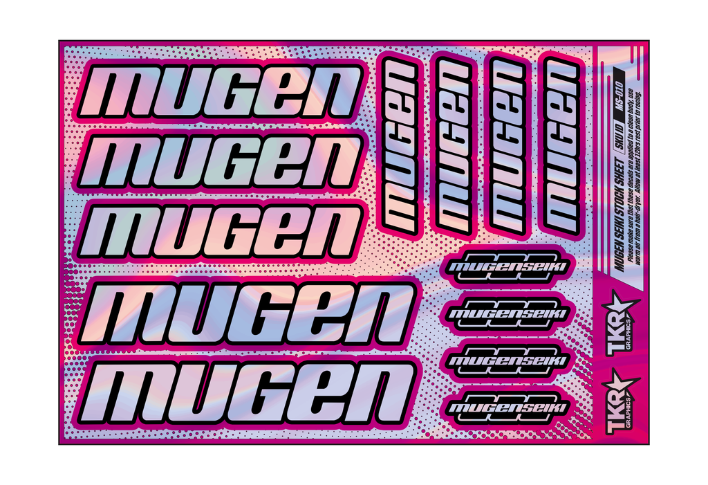 HOLOGRAPHIC MUGEN SEIKI A5 STOCK SHEET