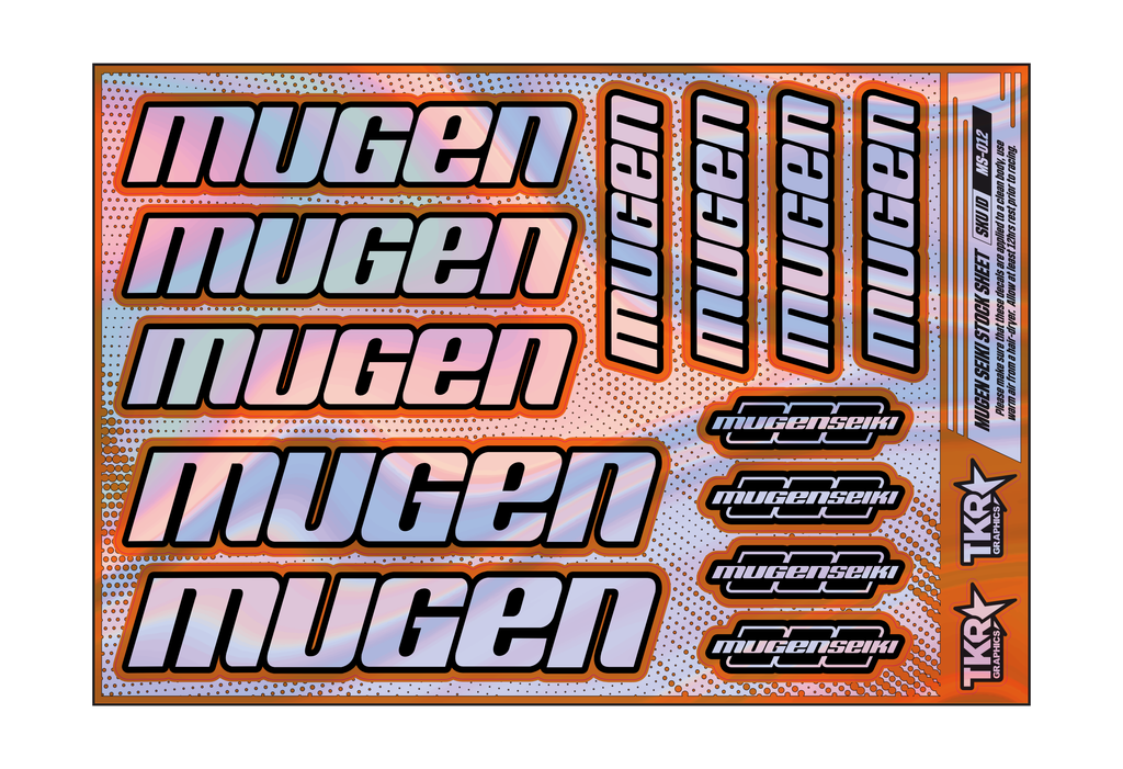 HOLOGRAPHIC MUGEN SEIKI A5 STOCK SHEET