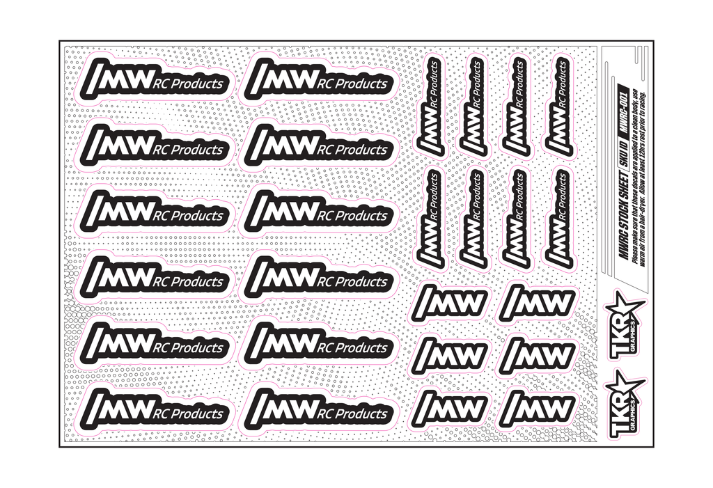 MWRC PRODUCTS A5 STOCK SHEET