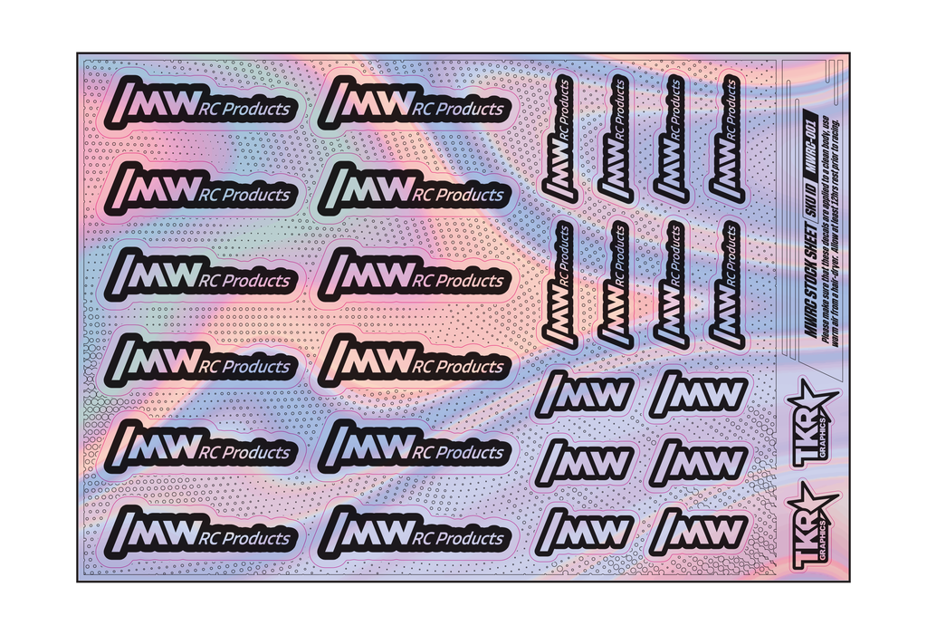 HOLOGRAPHIC MWRC PRODUCTS A5 STOCK SHEET