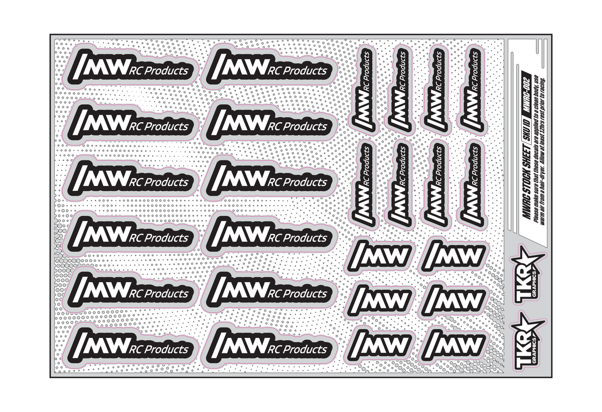 MWRC PRODUCTS A5 STOCK SHEET