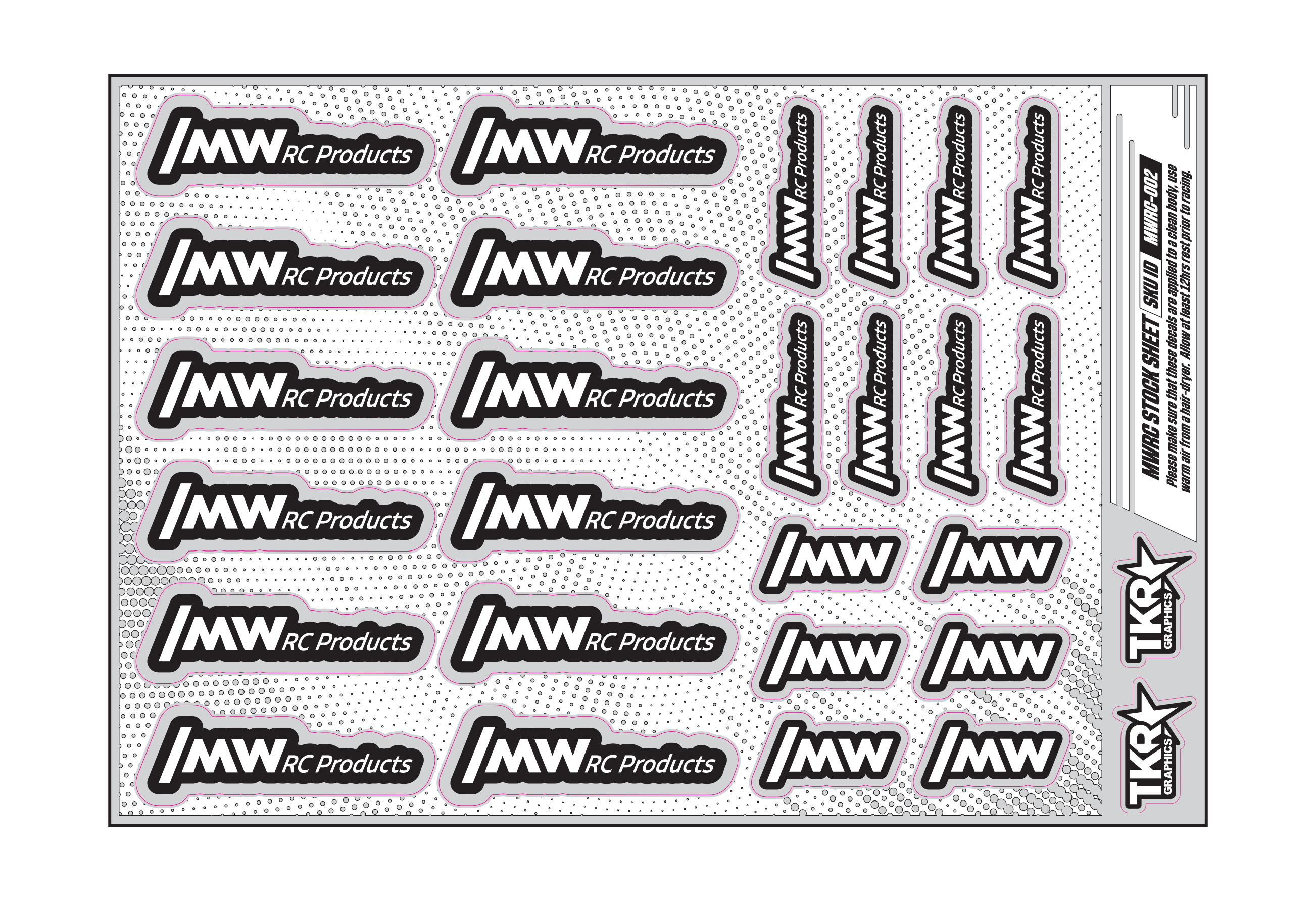 MWRC PRODUCTS A5 STOCK SHEET