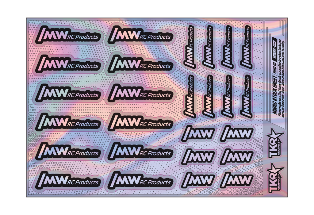 HOLOGRAPHIC MWRC PRODUCTS A5 STOCK SHEET