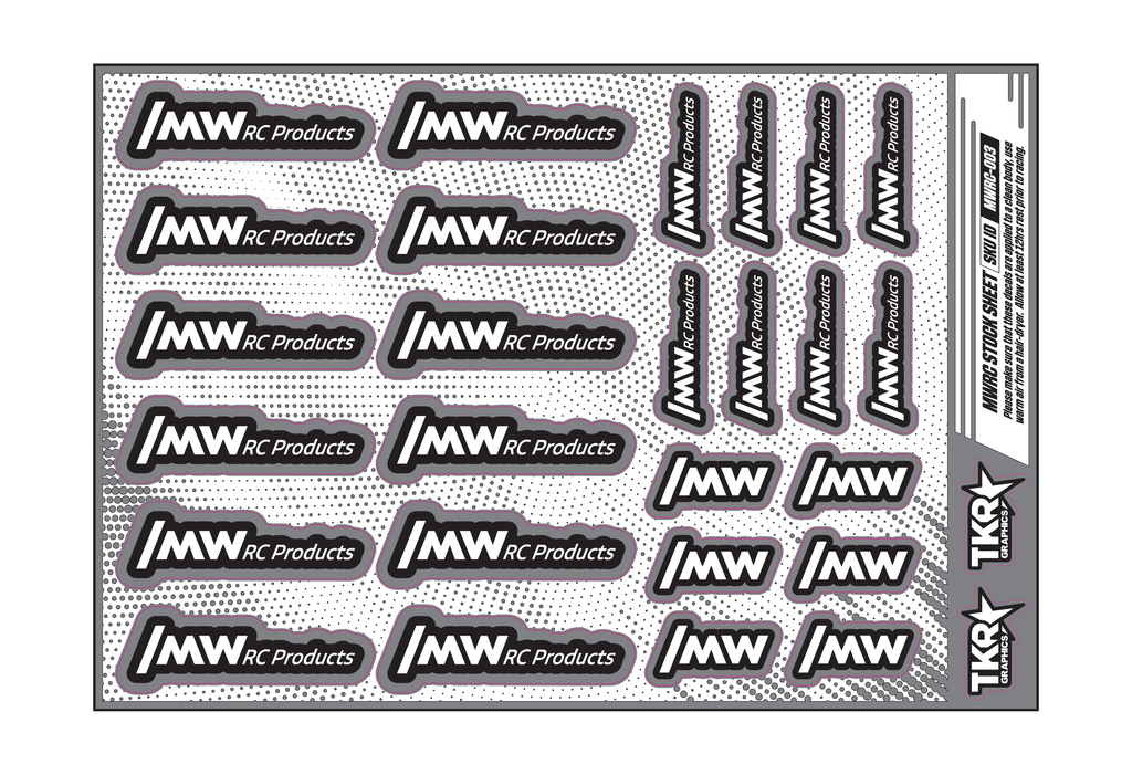 MWRC PRODUCTS A5 STOCK SHEET