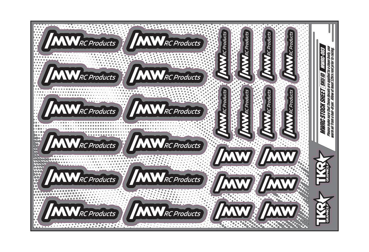 MWRC PRODUCTS A5 STOCK SHEET