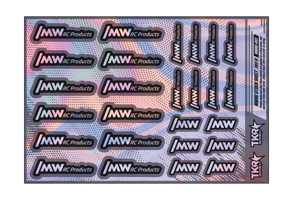 HOLOGRAPHIC MWRC PRODUCTS A5 STOCK SHEET