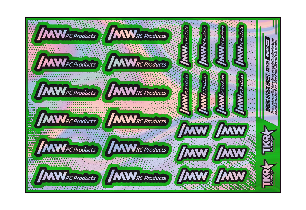HOLOGRAPHIC MWRC PRODUCTS A5 STOCK SHEET
