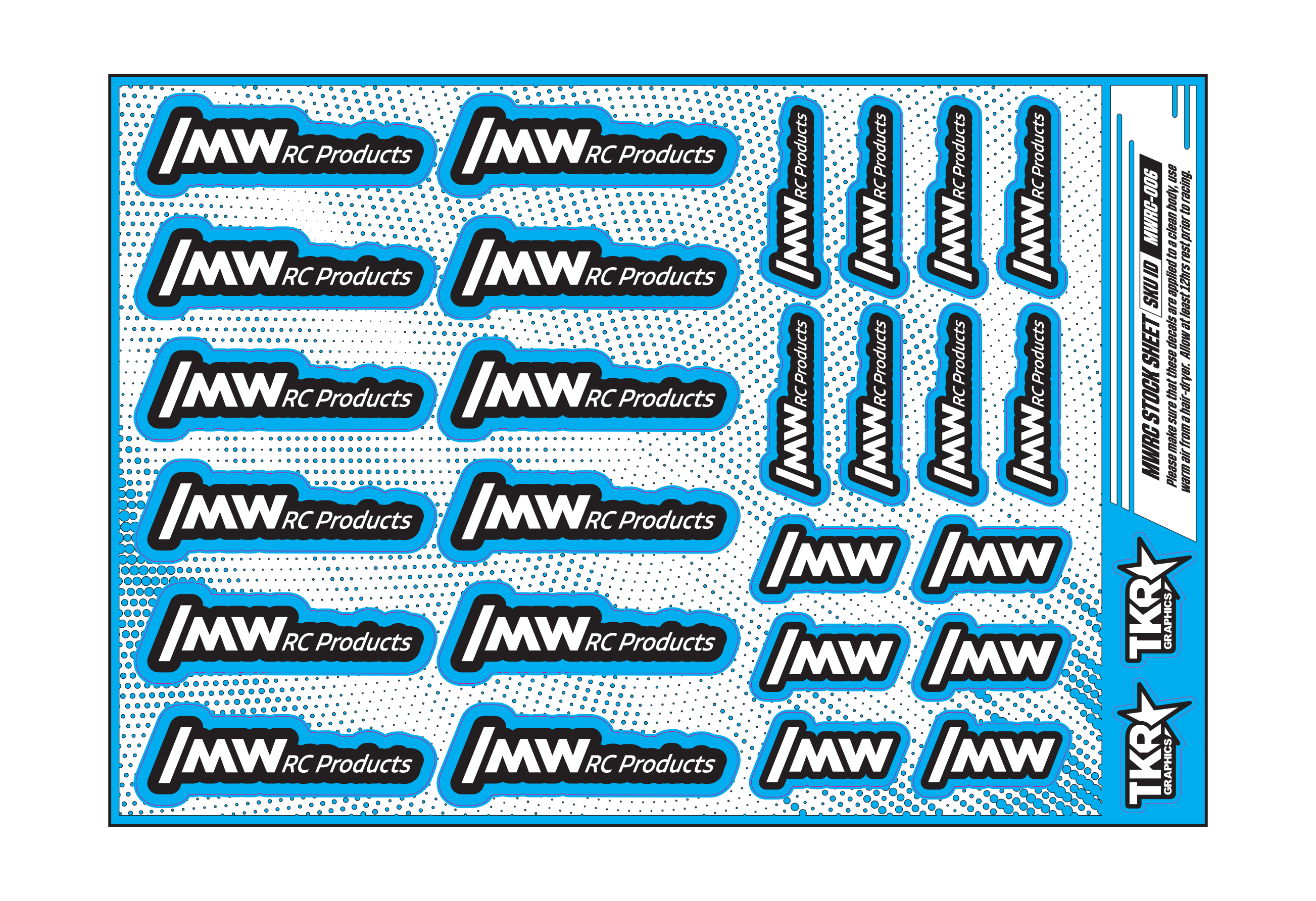 MWRC PRODUCTS A5 STOCK SHEET