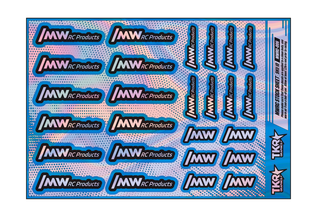 HOLOGRAPHIC MWRC PRODUCTS A5 STOCK SHEET