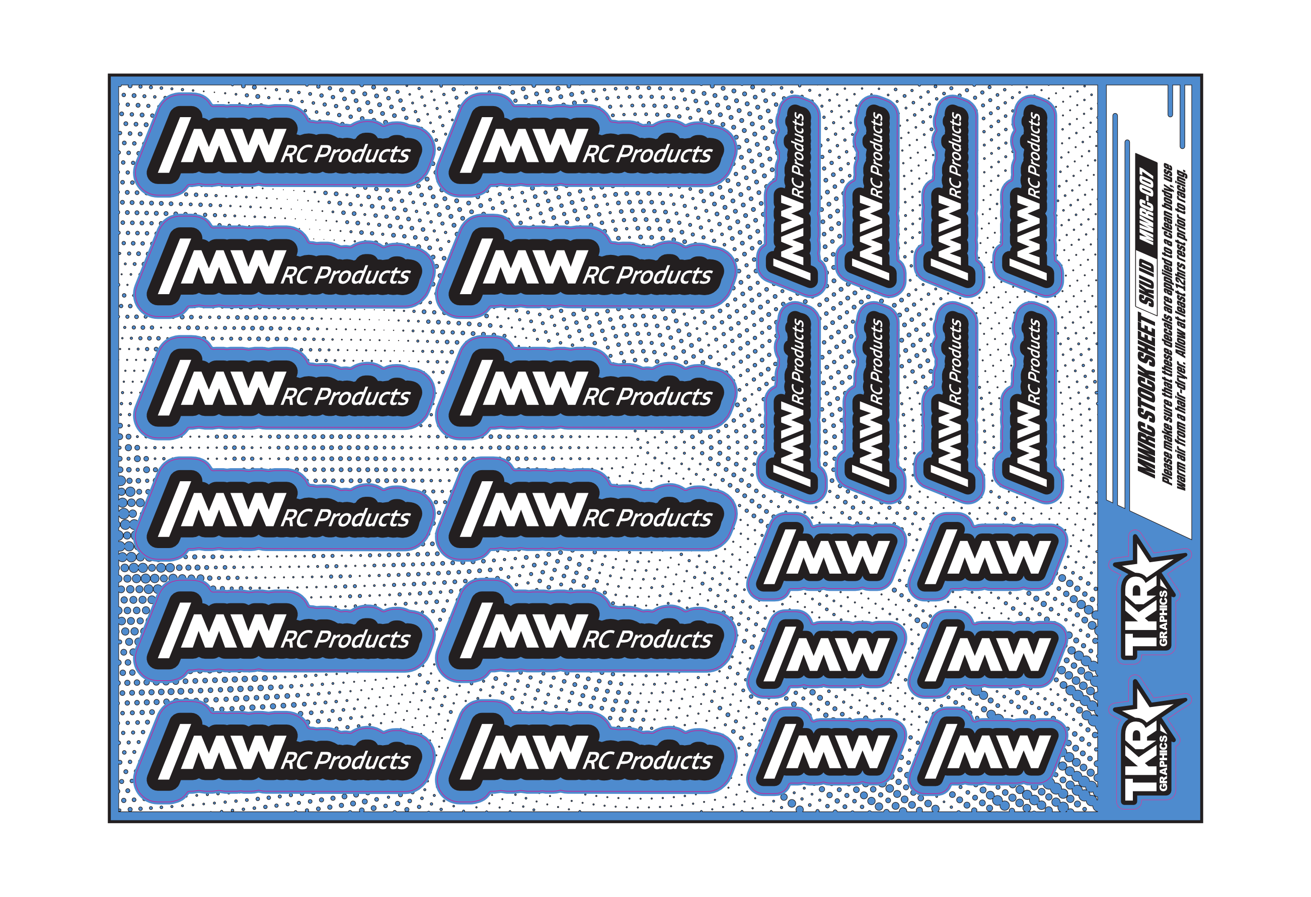 MWRC PRODUCTS A5 STOCK SHEET