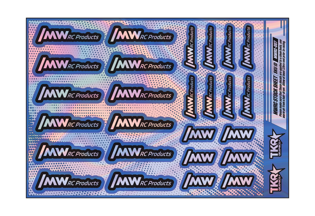 HOLOGRAPHIC MWRC PRODUCTS A5 STOCK SHEET