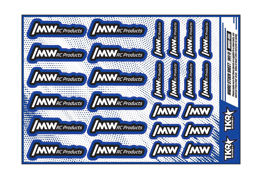 MWRC PRODUCTS A5 STOCK SHEET