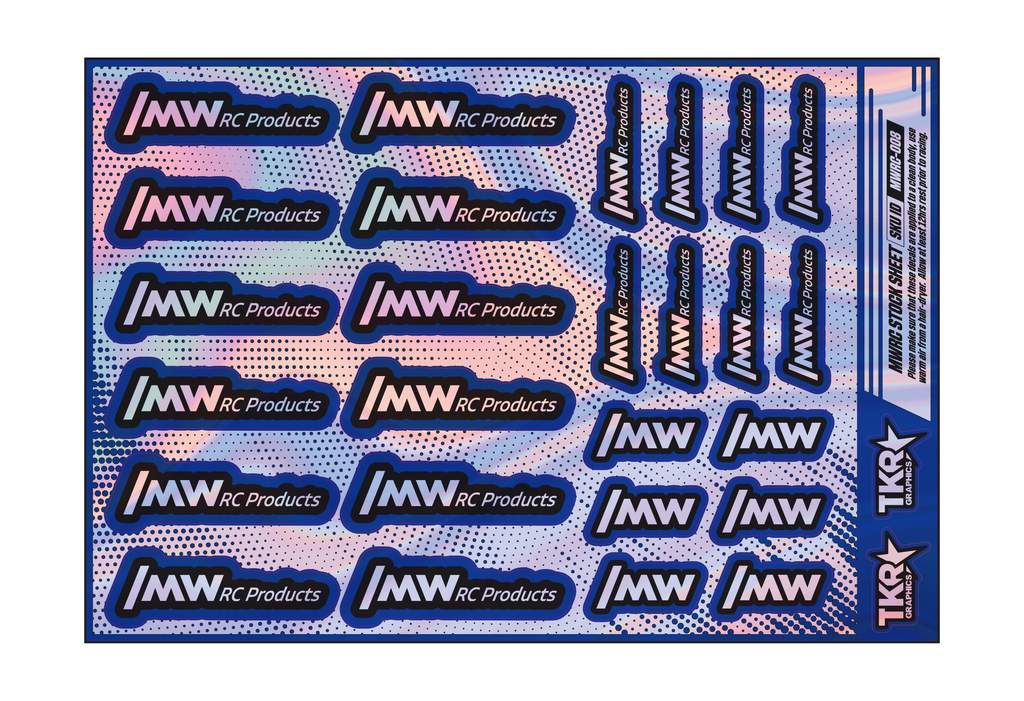 HOLOGRAPHIC MWRC PRODUCTS A5 STOCK SHEET
