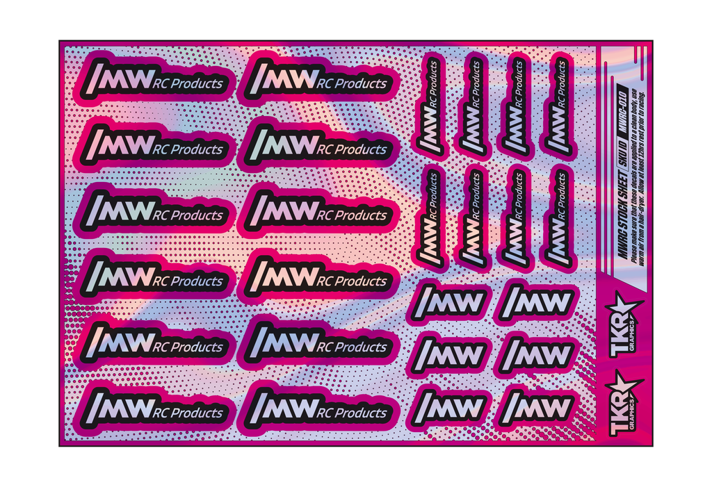 HOLOGRAPHIC MWRC PRODUCTS A5 STOCK SHEET