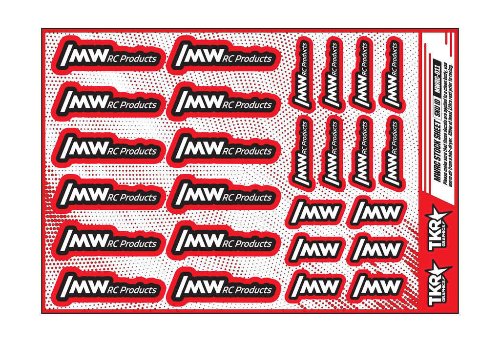 MWRC PRODUCTS A5 STOCK SHEET