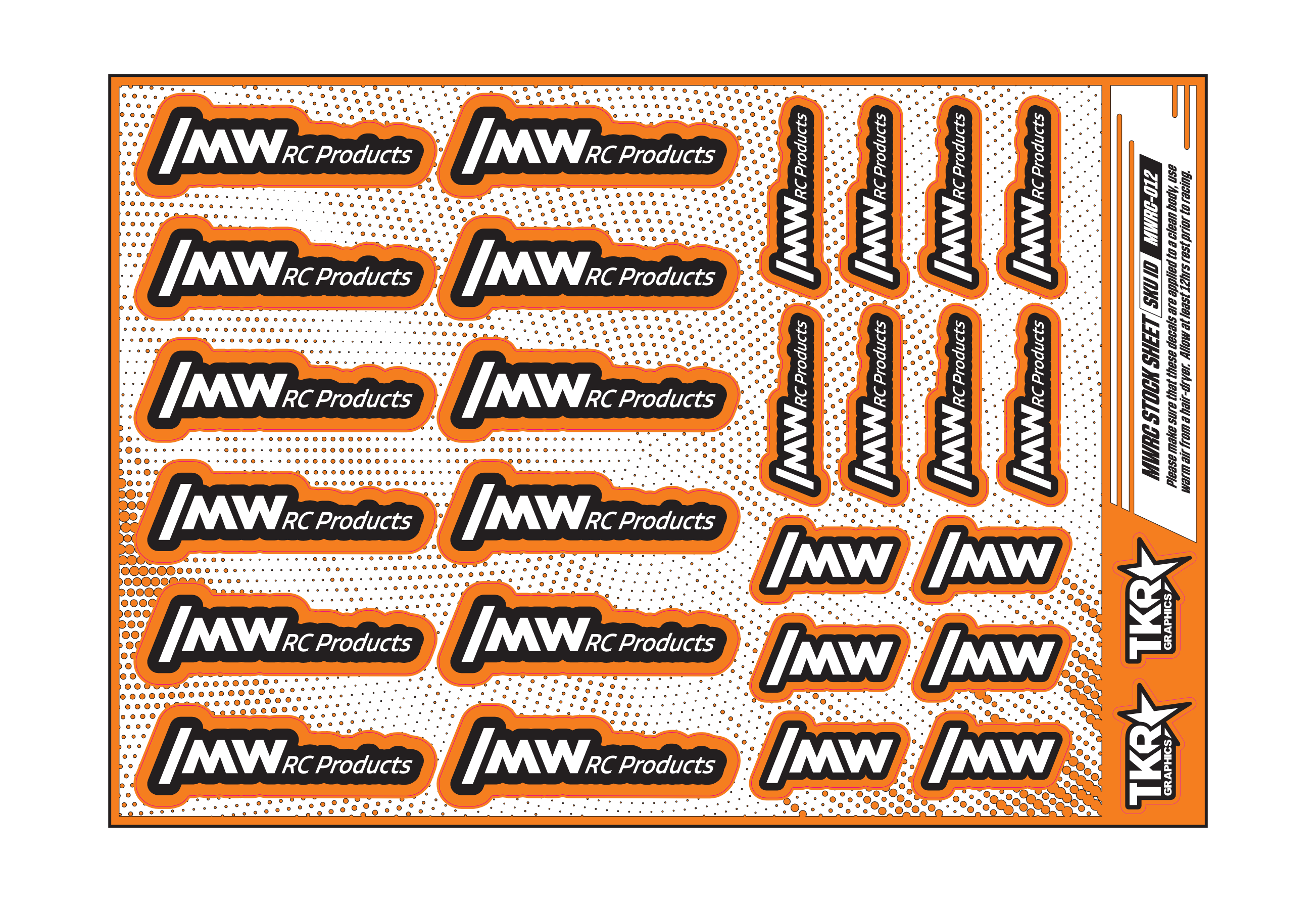 MWRC PRODUCTS A5 STOCK SHEET