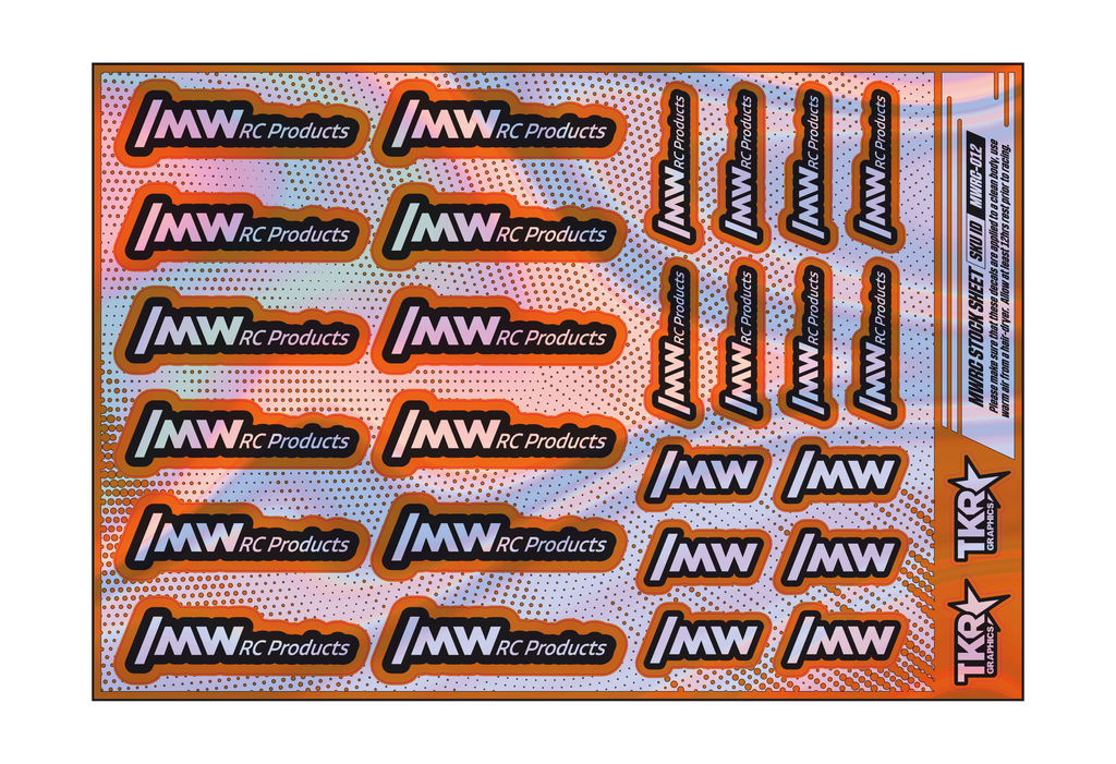 HOLOGRAPHIC MWRC PRODUCTS A5 STOCK SHEET