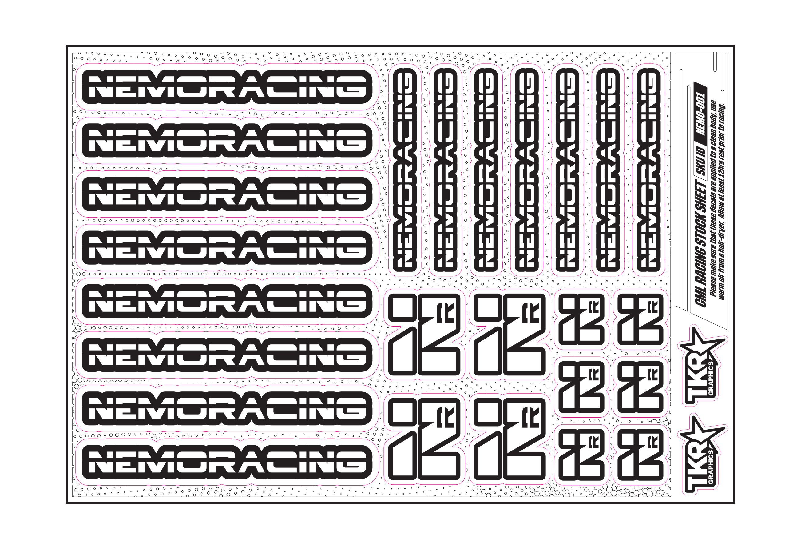 NEMO RACING A5 STOCK SHEET