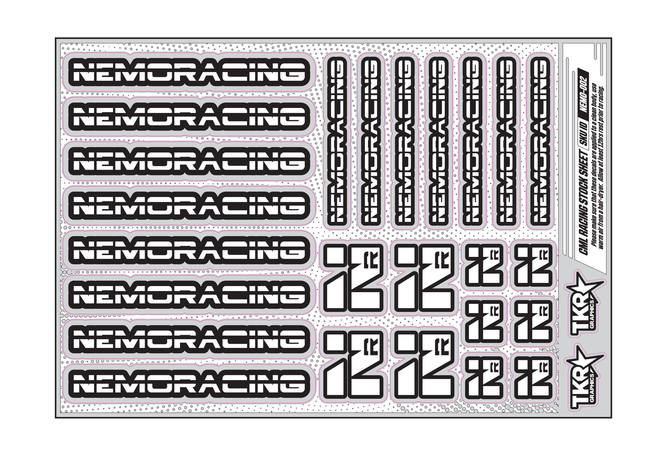 NEMO RACING A5 STOCK SHEET