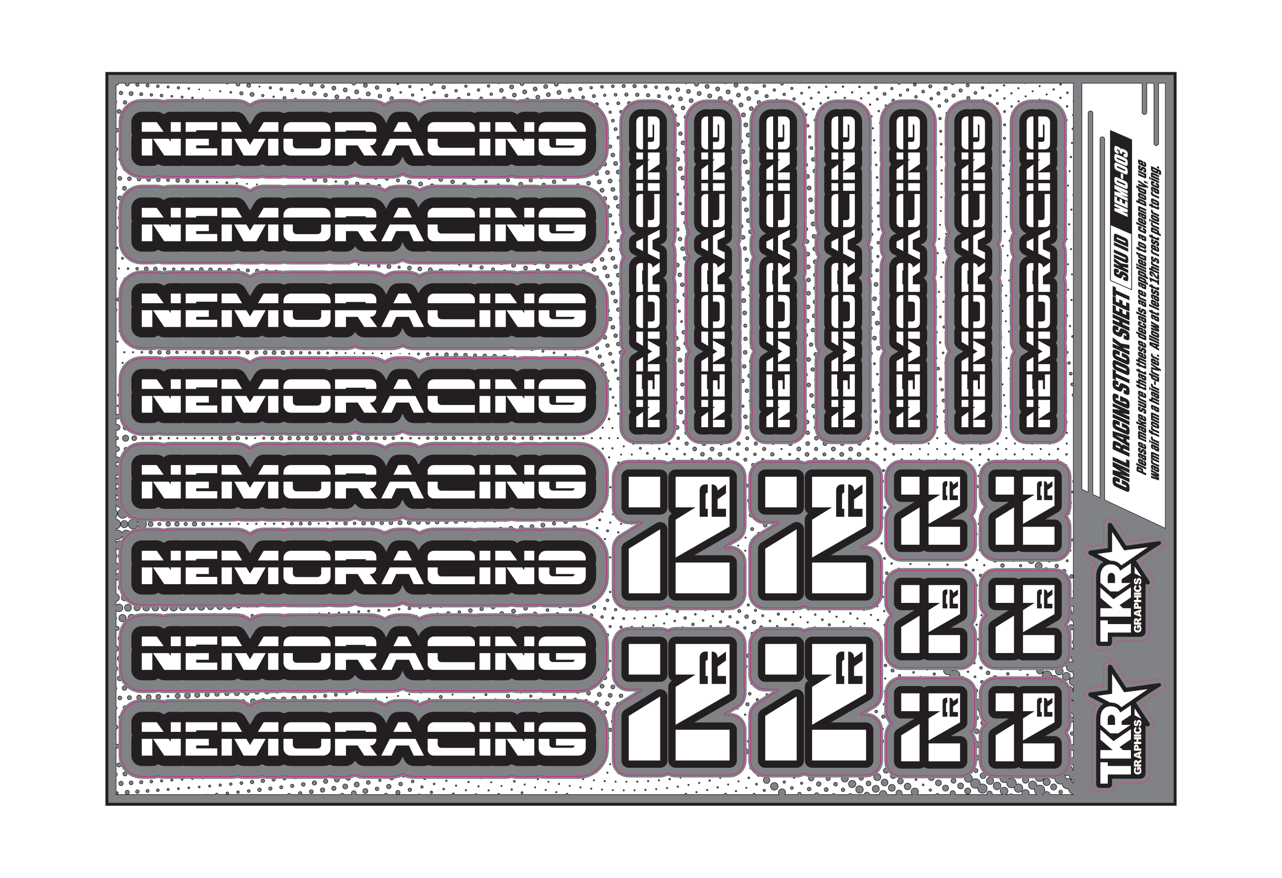 NEMO RACING A5 STOCK SHEET