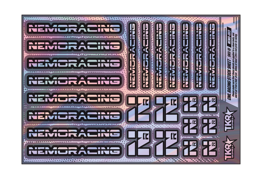 HOLOGRAPHIC NEMO RACING A5 STOCK SHEET