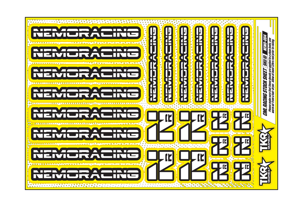 NEMO RACING A5 STOCK SHEET