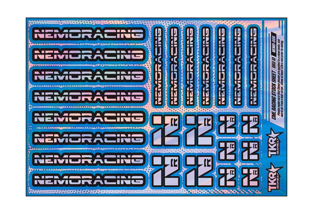 HOLOGRAPHIC NEMO RACING A5 STOCK SHEET