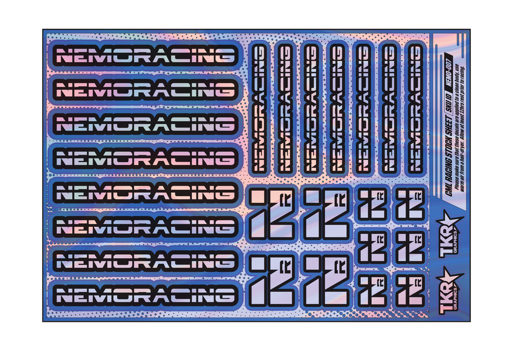HOLOGRAPHIC NEMO RACING A5 STOCK SHEET