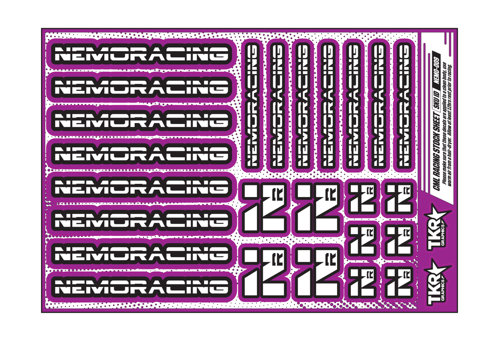 NEMO RACING A5 STOCK SHEET