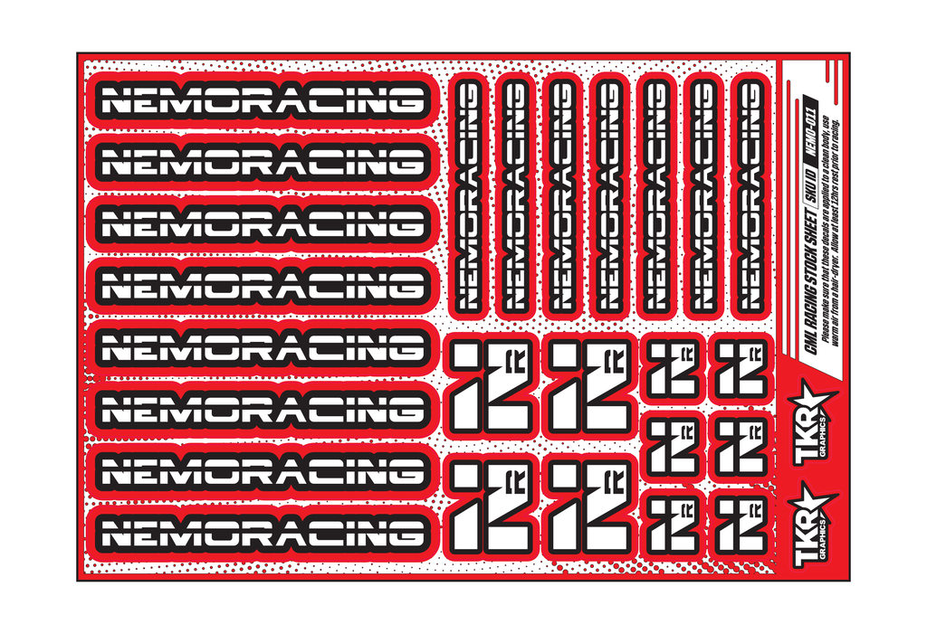 NEMO RACING A5 STOCK SHEET