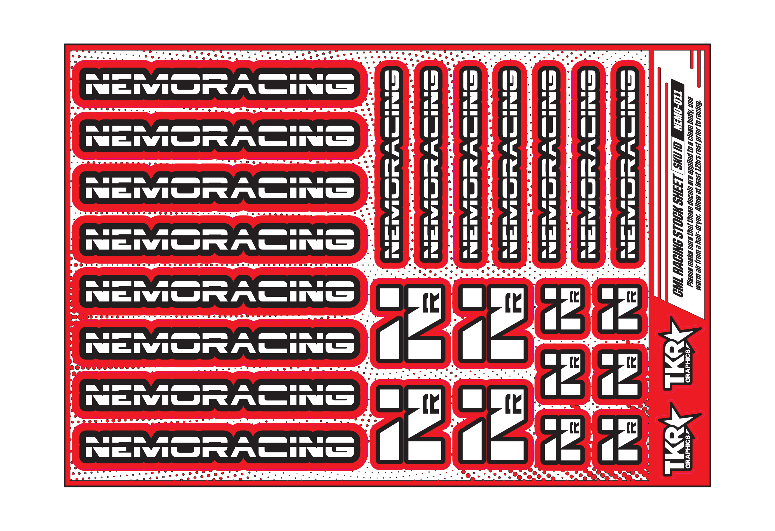 NEMO RACING A5 STOCK SHEET
