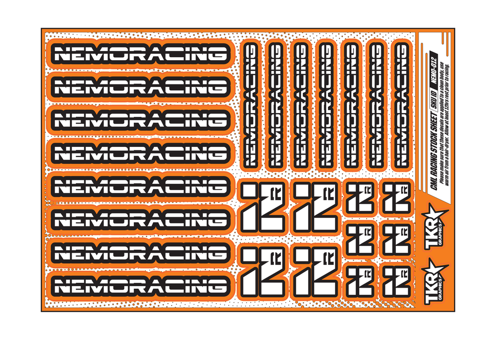 NEMO RACING A5 STOCK SHEET
