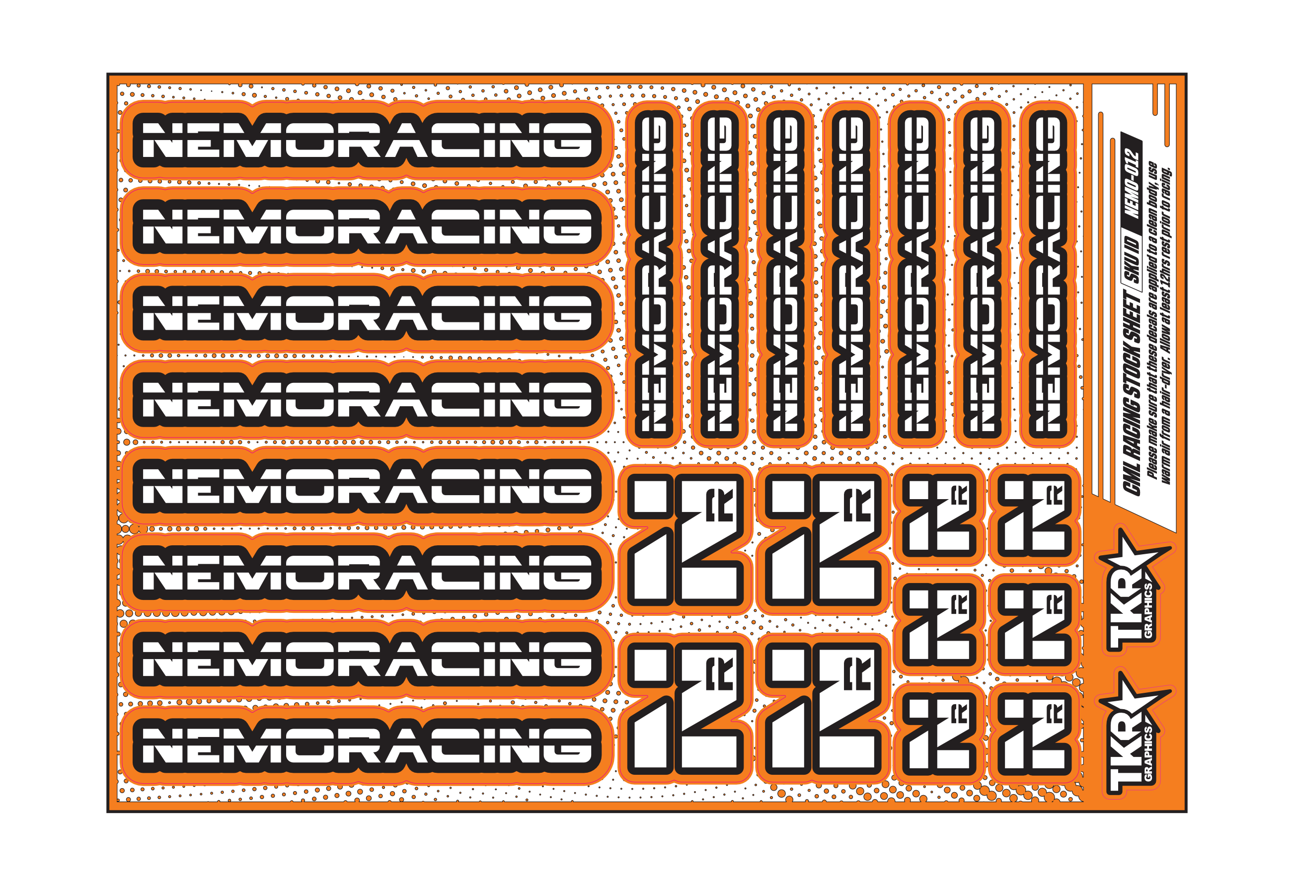 NEMO RACING A5 STOCK SHEET