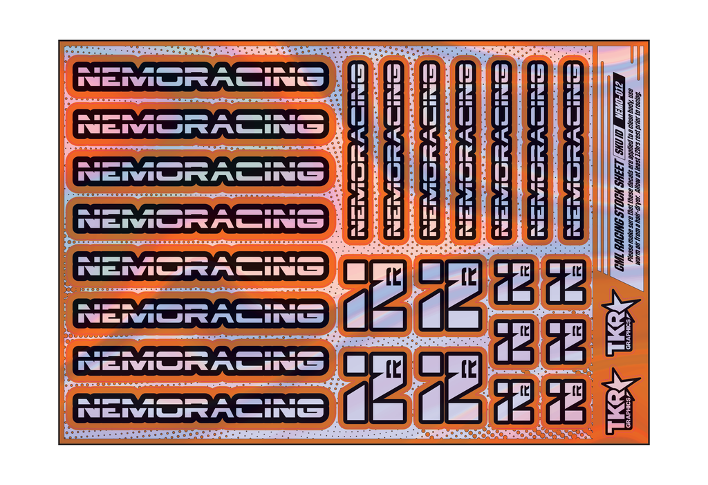 HOLOGRAPHIC NEMO RACING A5 STOCK SHEET