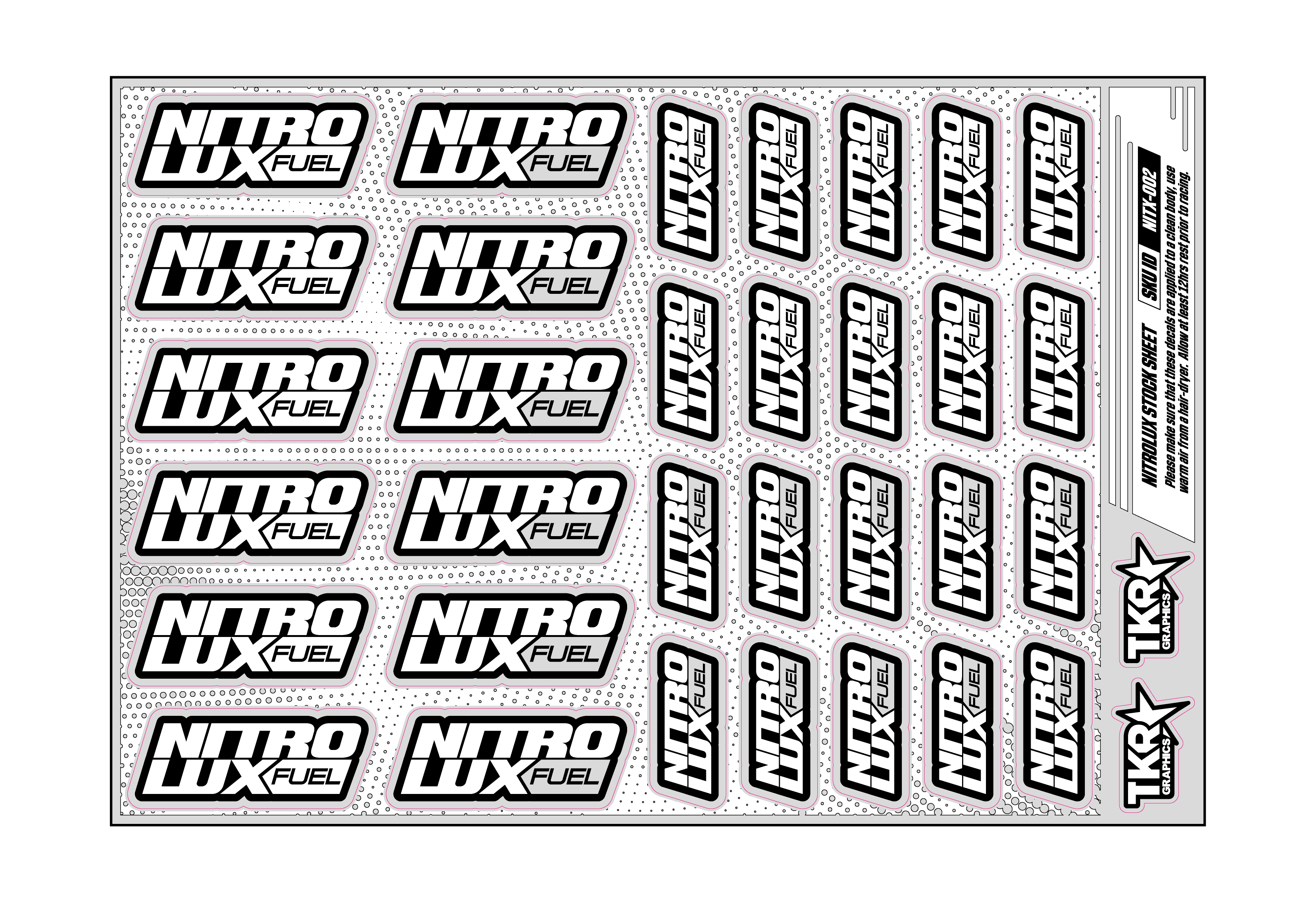 NITROLUX A5 STOCK SHEET