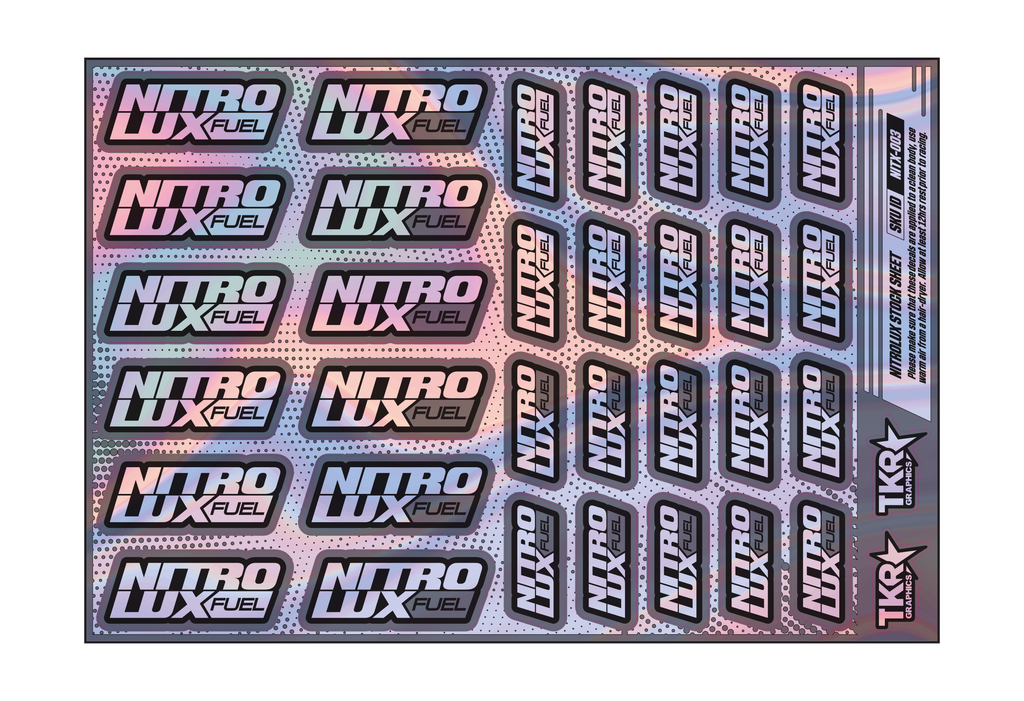 HOLOGRAPHIC NITROLUX A5 STOCK SHEET