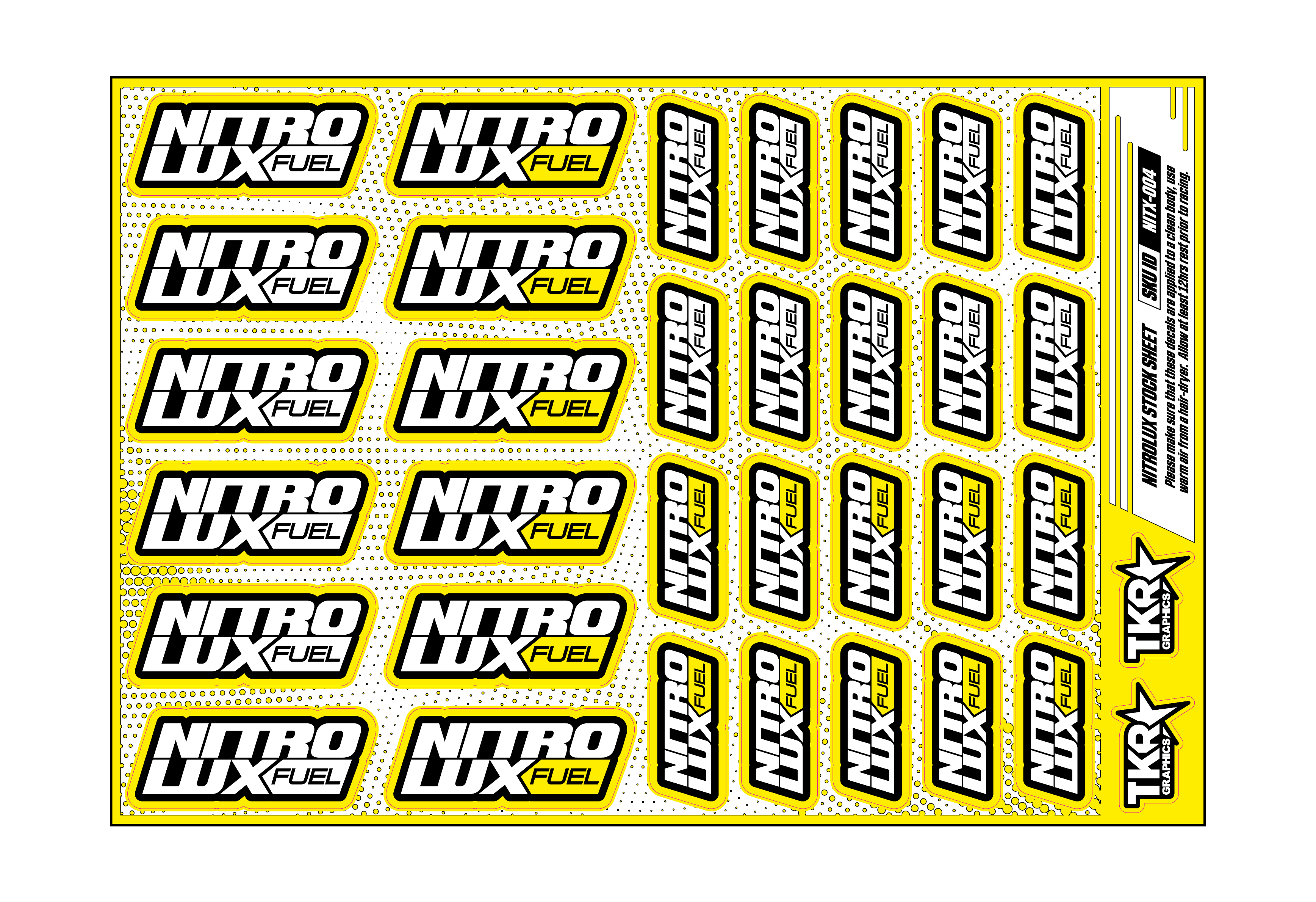 NITROLUX A5 STOCK SHEET