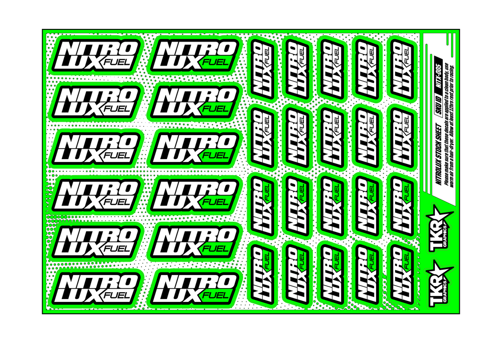 NITROLUX A5 STOCK SHEET