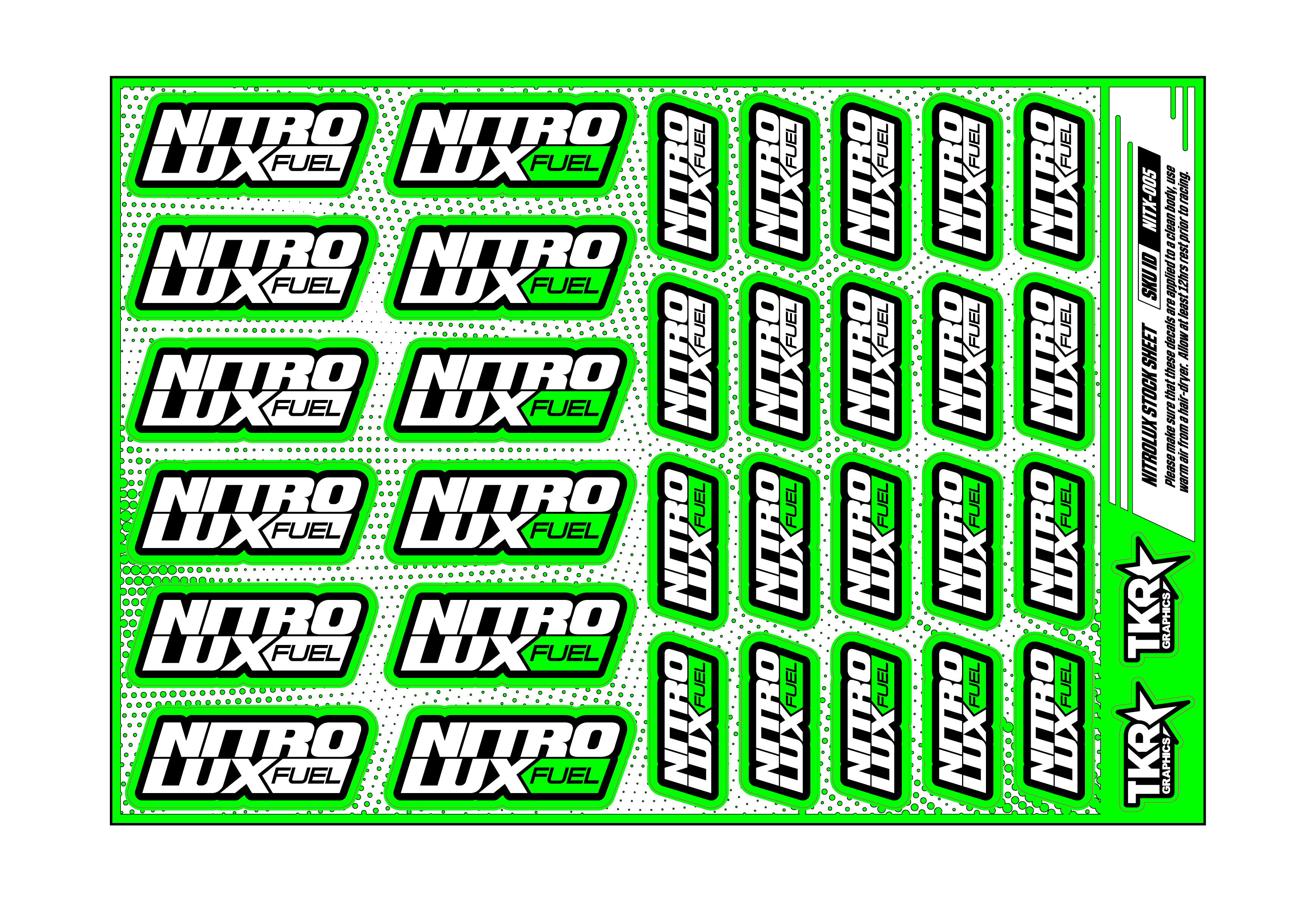 NITROLUX A5 STOCK SHEET
