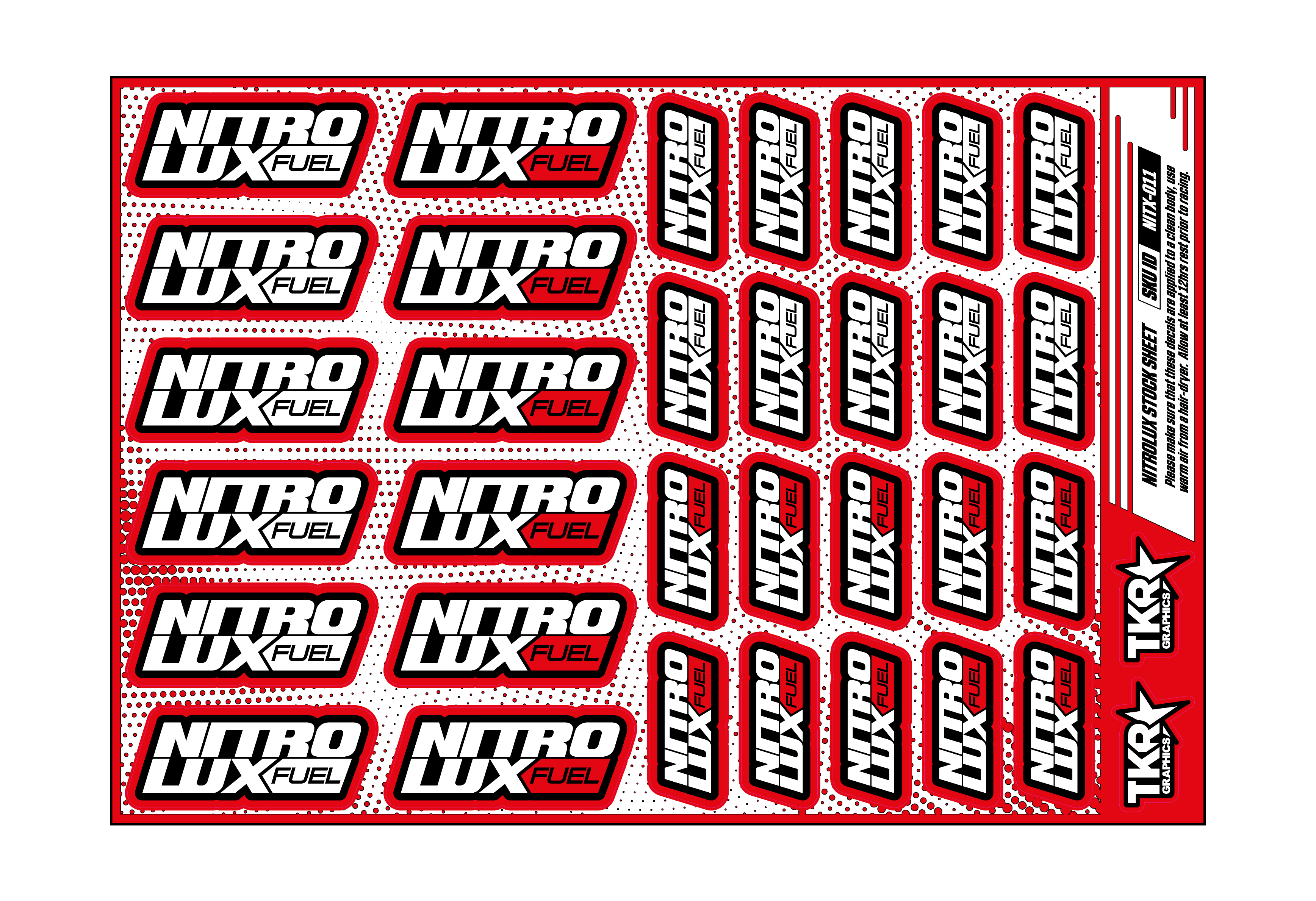 NITROLUX A5 STOCK SHEET