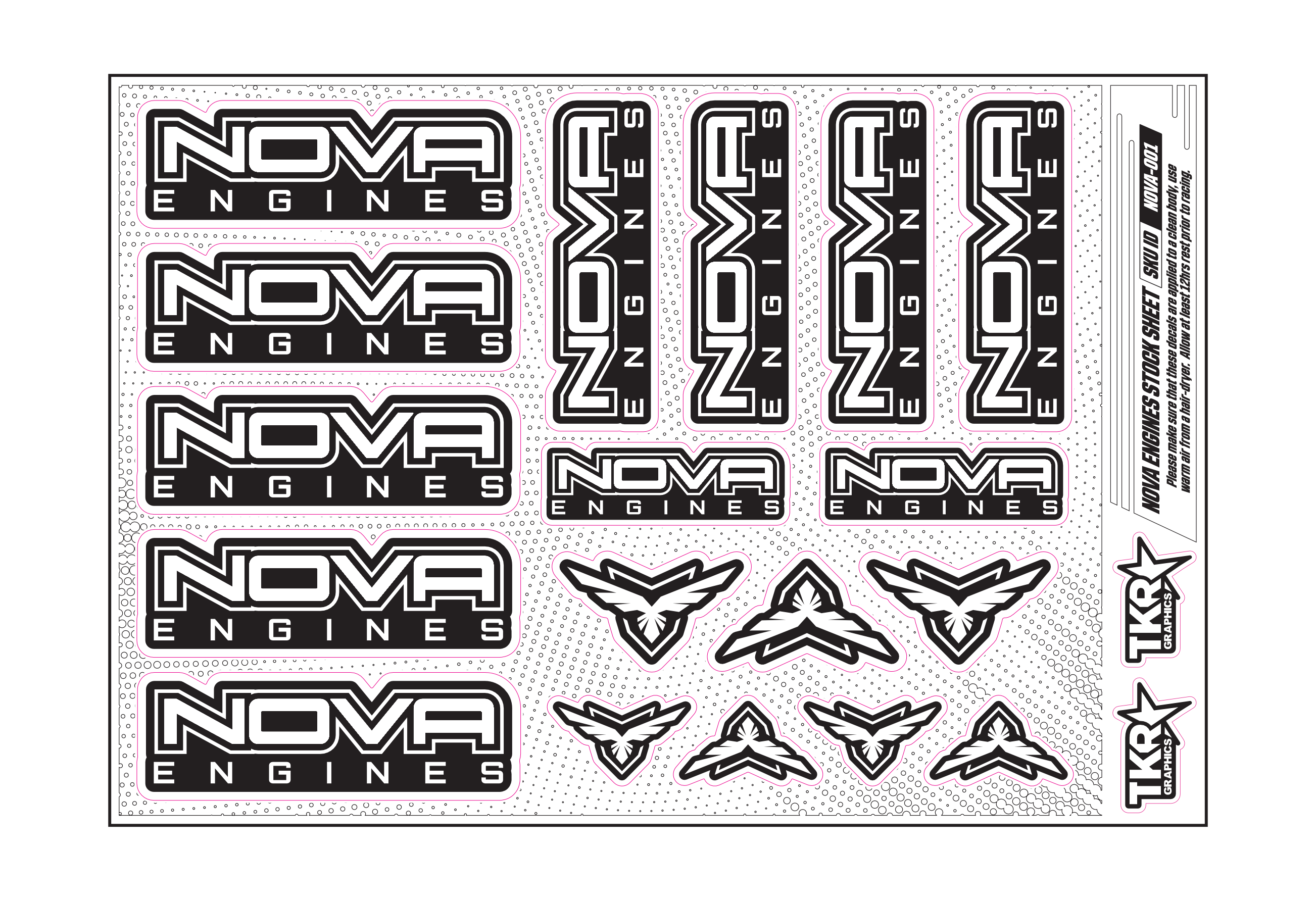 NOVA ENGINES A5 STOCK SHEET