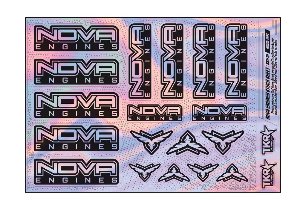 HOLOGRAPHIC NOVA ENGINES A5 STOCK SHEET