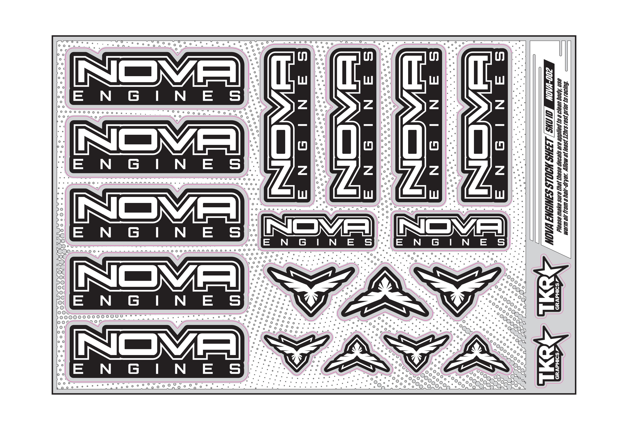 NOVA ENGINES A5 STOCK SHEET