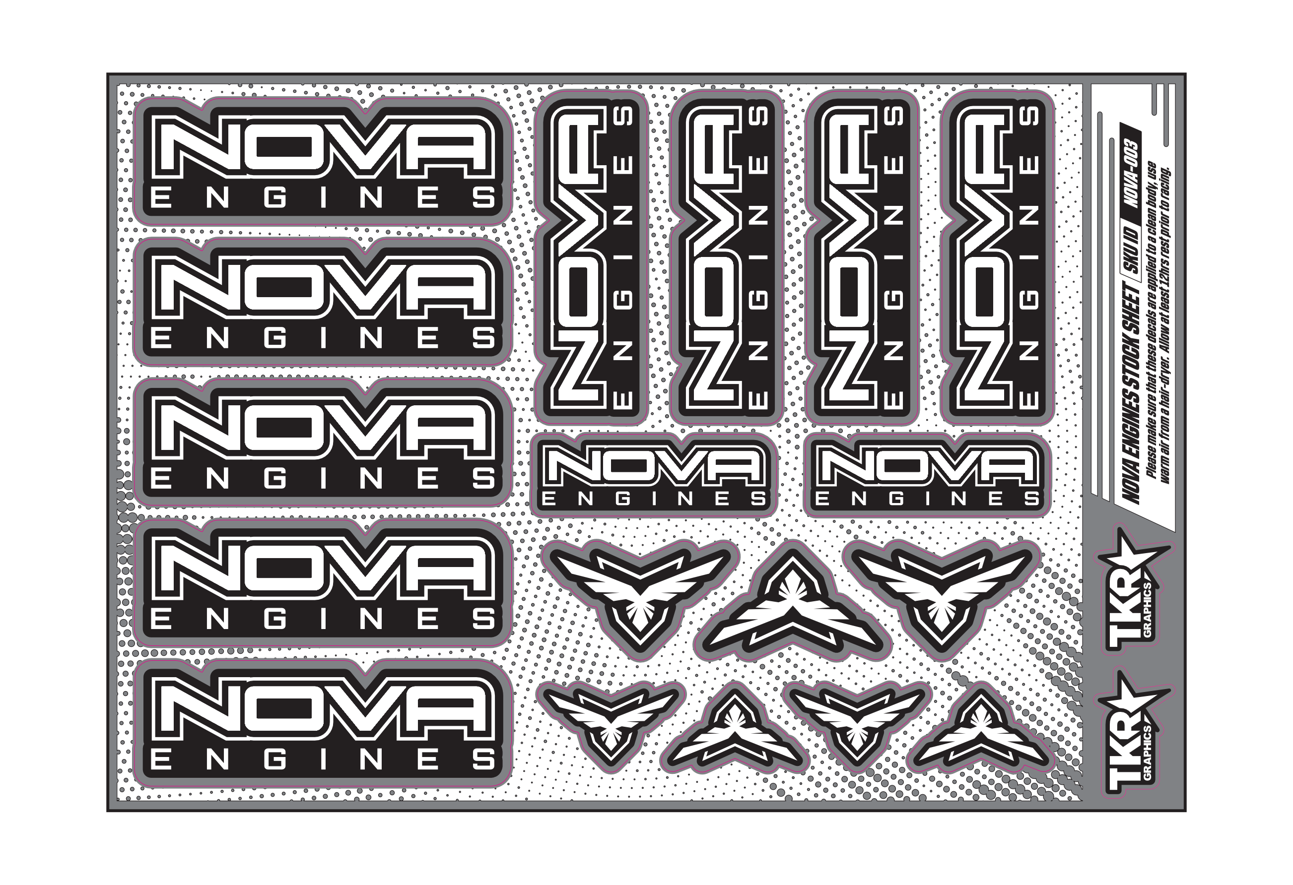 NOVA ENGINES A5 STOCK SHEET